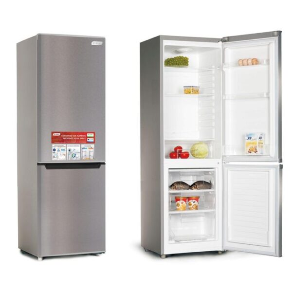SMART TECHNOLOGY Réfrigérateur Combiné DFRST 3 Tiroirs 270L(STCB-305M) - Gris