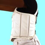 Plastron pour sport blanc – Image 3