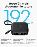 Soundcore P41i by Anker, Écouteurs à Réduction de Bruit avec Chargeur de Téléphone et Adaptateur Lightning, Autonomie 12h, 192h avec Le Boîtier, 6 micros et IA, Écouteurs sans Fil IPX5, Bluetooth 5.3 – Image 4