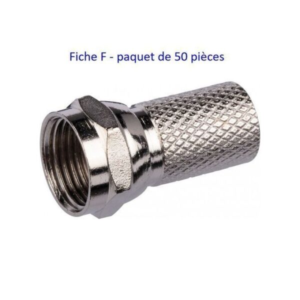 Fiche F Pour Connecter Décodeur, Parabole Et TV- 50 Pièces