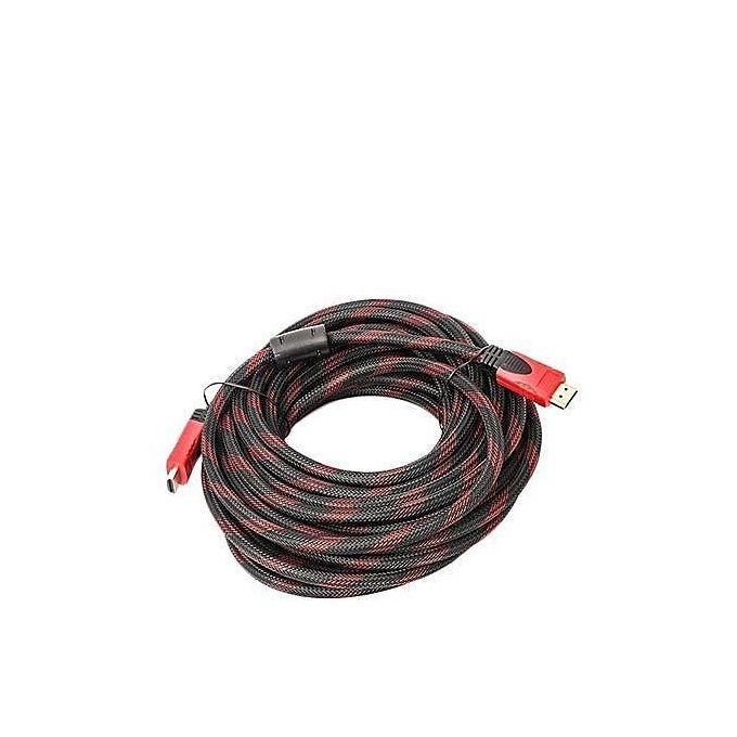1 - 2025-12-09T184224.725 Câble HDMI 5 Mètres HD 1080P 3D - Noir/Rouge – Image 1
