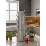 Lot de 6 casseroles en aluminium + 1 mixeur offert – Image 3