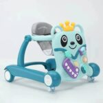 Trotteur multifonction 2 en 1 pour bébé fille, avec roues silencieuses et siège intégré – Image 2