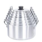 Ensemble de 7 Casseroles en Aluminium Lourd avec Couvercles – Image 5
