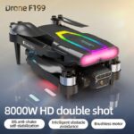 F168 Drone débutant à flux optique Anti-Shake avec double caméra HD 4K Wifi Fpv professionnel photographie de flux optique pliable quadrirotor