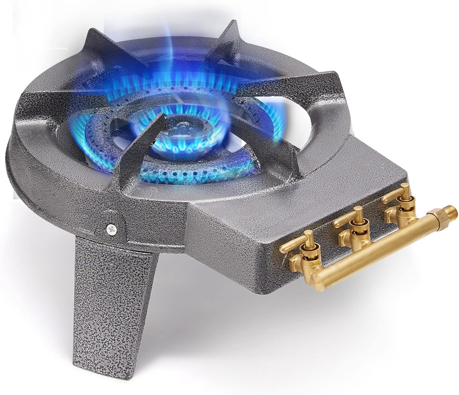 Réchaud à gaz en fonte avec trois valves