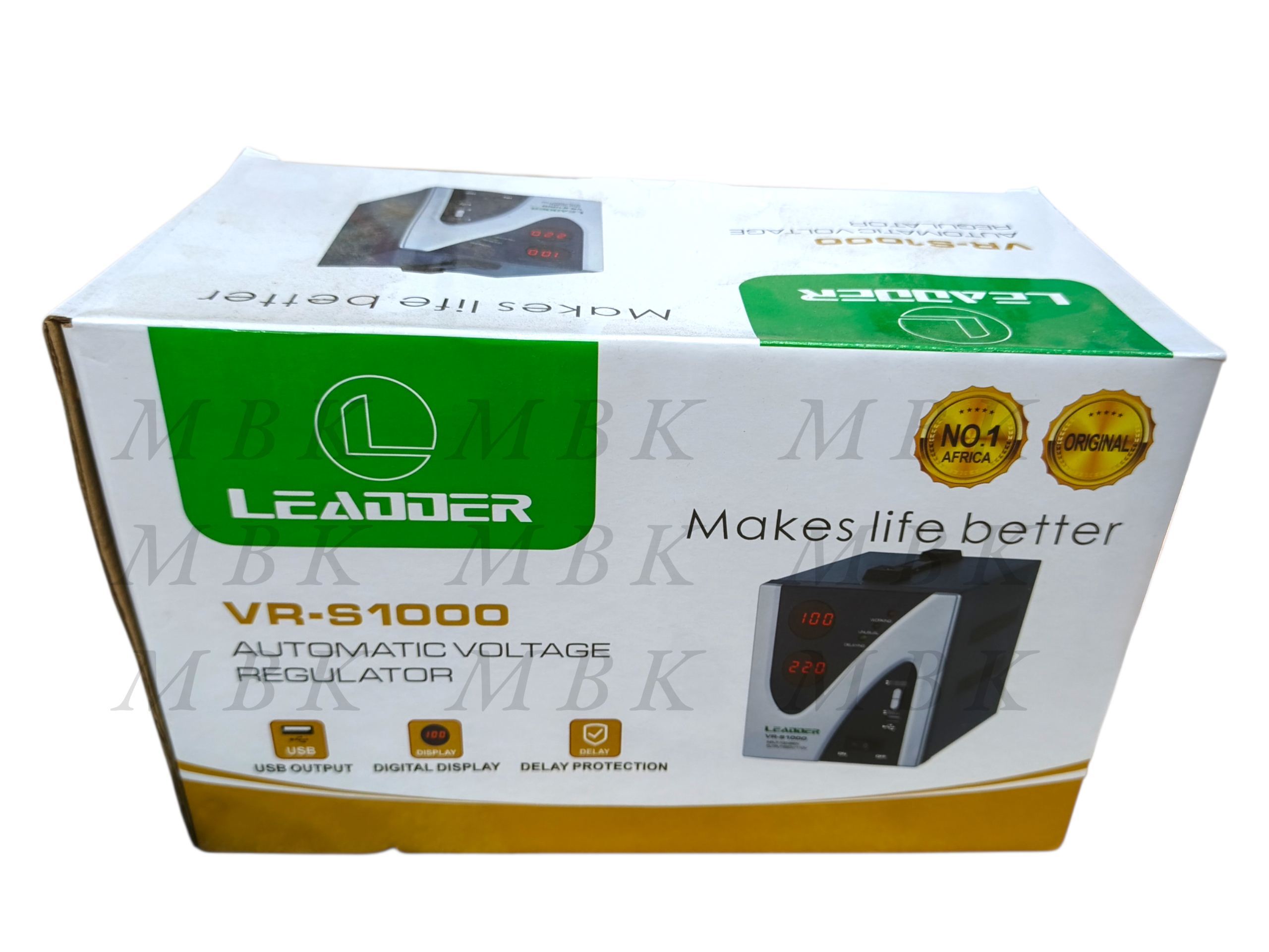 Régulateur de tension automatique numérique - VR-S1000 - 1000 Va - Noir – Image 6