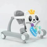 Trotteur multifonction 2 en 1 pour bébé fille, avec roues silencieuses et siège intégré – Image 3