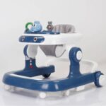 Marche Bébé réglable pour enfants avec lumière, musique et roues pivotantes