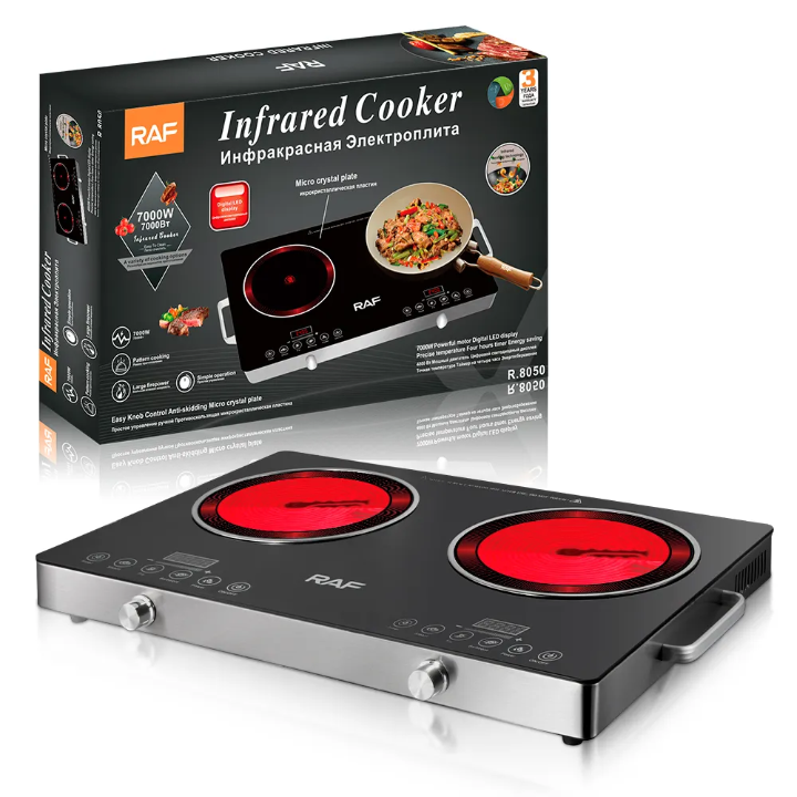 1770461396948 Nouvelle Plaque électrique de Cuisson infrarouge a 2 feux 7000W – Image 1