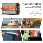 Convertisseur de tension 24v à 230V Pure Sinus 3000W avec télécommande de contrôle – Image 3