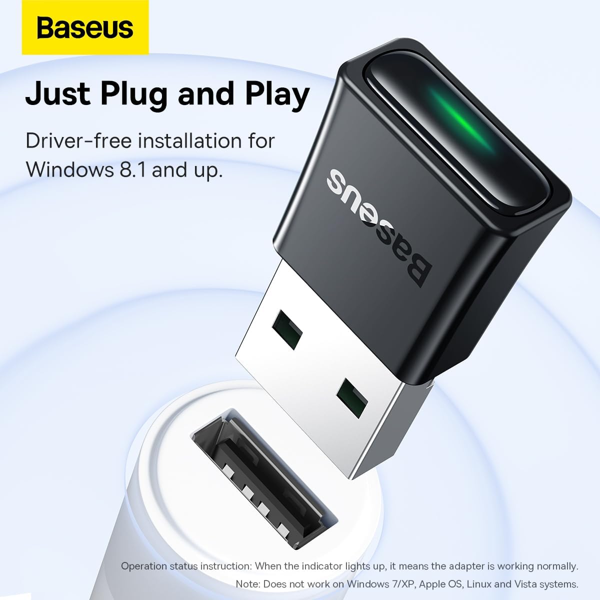 Adaptateur Bluetooth Baseus BA07 Mini pour PC – Image 4
