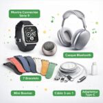 Montre Connectée Série 9 + Casque Bluetooth + Mini Boomer + 7 Bracelets + Câble 3-en-1 + Adaptateur Type-C – Image 2