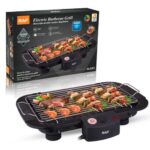 RAF Grill électrique sans fumée antiadhésif Barbecue en acier inoxydable