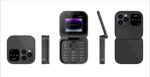 Mini téléphone portable a clapet I16 Pro avec double sim 2G – Image 3